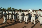 Des rangers angolais à l'entraînement pour combattre les braconniers, le 3 juin 2016 à Menongue