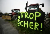 Des agricultures bloquent une raffinerie Total lors d'une manifestation contre le prix des carburants, le 16 mars 2022 à Toulouse