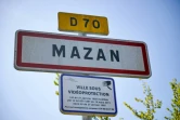 Panneau du village de Mazan, dans le Vaucluse, le 2 septembre 2024