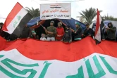 Des Irakiens manifestent contre la classe politique le 27 décembre 2019 sur la place Tahrir, à Bagdad