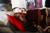 Agé de 82 ans, Khalil Tamr, a dû fuir Afrine en raison de l'offensive des forces turques et a trouvé refuge dans une maison abandonnées dans le village de de As-Ziyara, une zone contrôlée par les forces kurdes et syriennes. Photo du 19 mars 2018
