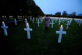Les tombes de 3.500 soldats américains illuminées à Romagne-sous-Montfaucon (Meuse), le 11 novembre 2017 
3500 of the 14,246 graves at the necropolis were illuminated with candles.