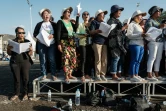 Des chorales de différentes églises chantent lors d'une répétition sur l'Esplanade de Taci Tolu, où le pape François dirigera une messe avant sa visite à Dili, le 7 septembre 2024