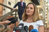 La ministre canadienne des Affaires étrangères Chrystia Freeland prend la parole devant la presse à Washington DC, le 28 août 2018