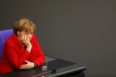 Angela Merkel au Bundestag, la chambre basse du Parlement allemand, le 21 novembre 2017 à Berlin.