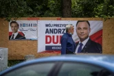 Panneau éléctoral du président sortant Andrzej Duda le 25 juin 2020 à Varsovie