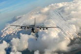 Un avion américain AC-130 lors d'un vol d'entraînement, le 20 août 2008 au-dessus de la Floride
