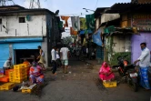 Une des ruelles du bidonville de Dharavi à Bombay, le 6 avril 2020