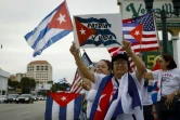 Rassemblement à Miami en soutien aux manifestants anti-gouvernementaux cubains, le 14 novembre 2021