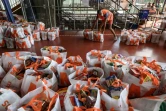 Distribution d'aide alimentaire à Genève, le 9 mai 2020