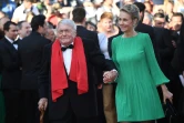 Claude Lanzmann sur le tapis rouge du festival de Cannes, le 19 mai 2018