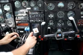 Le cockpit d'un Piper A31 à l'aérodrome de Toussus-le-Noble dans les Yvelines le 25 juin 2009
