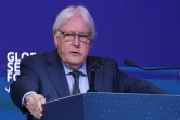 Le chef des opérations humanitaires de l'ONU Martin Griffiths lors de l'ouverture d'un forum à Doha le 20 mai 2024