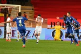 Le joueur de Strasbourg Ibrahima Sissoko buteur lors de la victoire à Monaco 5-1 lors de la 21e journée de L1