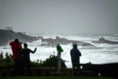 Fortes vagues à Biarritz lors de la tempête Amélie, le 3 novembre 2019