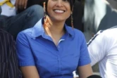Jeudi 25 août 2011 -  Samira Kassamaly, Présentatrice du journal télévisé de Télé Kreol.
(Photo Michel Désiré)