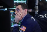 Désarroi d'un boursier à Wall Street, le 18 mars 
2020