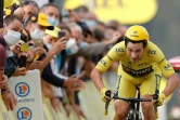 Le Slovène Primoz Roglic 5e de la 20e étape du Tour de France, un contre-la-montre entre Lure et La Planche des Belles Filles, le 19 septembre 2020