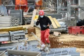 Un ouvrier sur un chantier à Montpellier le 27 avril 2020 