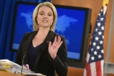 La porte-parole de la diplomatie américaine, Heather Nauert, lors d'un point presse à  Washington le 30 novembre 2017