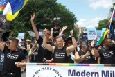 Participant à la WorldPride à Washington, DC, le 7 juin 2025
