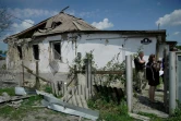 Une maison détruite par des frappes ukrainiennes à Valyyki en Russie, dans la région de Belgorod, le 5 juillet 2023