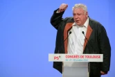 Le socialiste Gérard Filoche donne une discours lors du congrès national du PS le 27 octobre 2012 à Toulouse