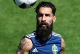 Le milieu de terrain suédois Jimmy Durmaz à l'entraînement le 20 juin 2018 à Gelendzhik