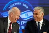 Le président américain Joe Biden et le Premier ministre israélien Yaïr Lapid le 14 juillet 2022 à Jérusalem