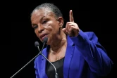 Christiane Taubira, candidate à la présidentielle, en meeting à Rennes, le 27 février 2022
