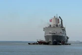 Photo fournie par la marine américaine le 31 octobre 2014 du navire de transport militaire USS Mesa Verde