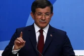 Le Premier ministre turc Ahmet Davutoglu lors d'une conférence de presse à Ankara, le 5 mai 2016