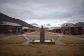 Vue générale de la cité abandonnée de Pyramiden le 21 septembre 2021