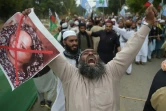 Manifestation de musulmans radicaux, protestant le 2 novembre 2018 à Islamabad contre l'acquittement par la Cour suprême de la chrétienne Asia Bibi, condamnée à mort pour blaphème  