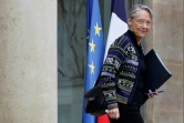 La Première ministre Elisabeth Borne quitte l'Elysée  après un conseil des ministres le 22 mars 2023