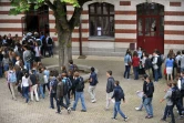 Rentrée scolaire dans un lycée le 4 septembre 2012 à Nantes 