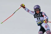 La Française Tessa Worley  lors du slalom parallèle des Mondiaux de Cortina d'Ampezzo, le 16 février 2021