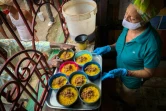Distribution de repas dans le cadre du projet communautaire Quisicuaba, le 1er novembre 2021 à La Havane, à Cuba