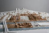 Maquette d'une vue générale du village olympique aux JO de Paris-2024, le 4 mars 2019 à Paris 