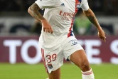 Le milieu brésilien Bruno Guimaraes avec Lyon contre le PSG au Parc des pPrinces, le 19 septembre 2021