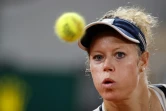 L'Allemande Laura Siegemund au cours de son match contre la Française Kristina Mladenovic, au premier tour du tournoi de Roland-Garros le 29 septembre 2020 à Paris