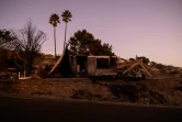 Une maison détruite par les flammes du "Mountain Fire", à Camarillo, dans la région de Los Angeles, le 7 novembre 2024 en Californie