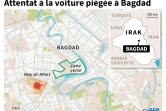 Localisation de Hay al-Amel à Bagdad, touché par un attentat à la voiture piégée lundi. 