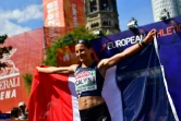 Clémence Calvin, vice-championne d'Europe de marathon, à Berlin, le 12 août 2018
