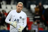 Le gardien du PSG Keylor Navas avant le match contre Rennes, le 11 février 2022 au Parc des Princes