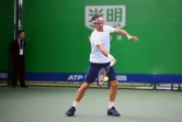 Le Suisse Roger Federer lors d'une séance d'entraînement, le 8 octobre 2018 à Shanghai 