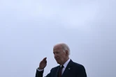 Le président américain Joe Biden sur la base militaire d'Andrews, près de Washington, le 8 août 2024