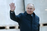 Le président russe Vladimir Poutine visite le Centre spatial national, le 27 février 2022 à Moscou