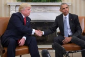 Le président américain Barack Obama et le président élu Donald Trump à la Maison Blanche, le 10 novembre 2016