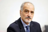 Le chef de la délégation du régime syrien Bachar Jaafari lors de négociations sous l'égide de l'ONU à Genève, le 10 juillet 2017